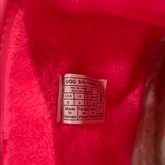 NEW! UGG CLASSIC BRELLAH SUPER CORAL WOMEN'S Size 6 - Picture 4 of 7